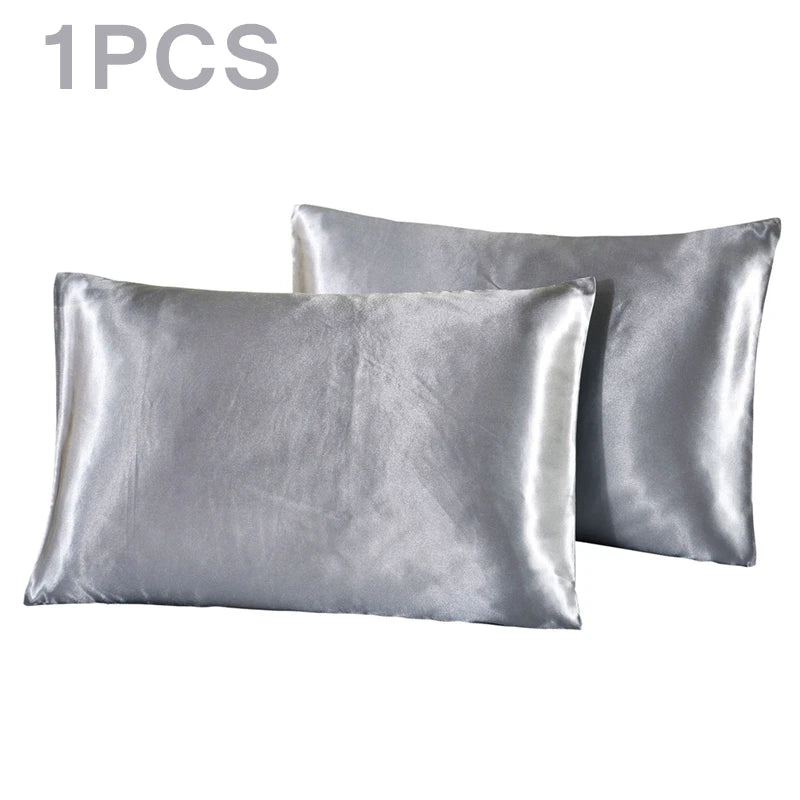 1Pc Queen Premium Satin Silk Pillowcase