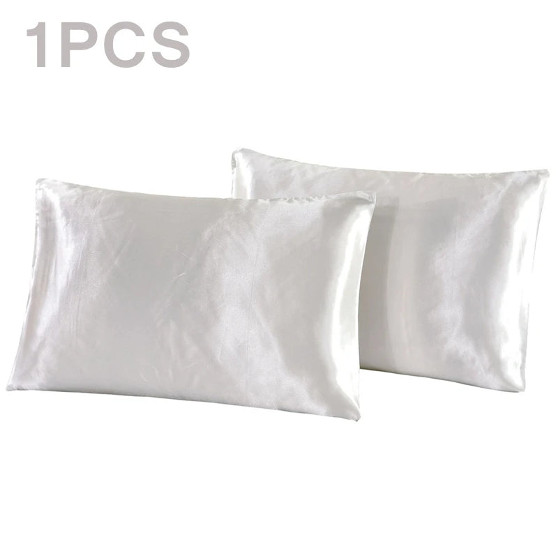 1Pc Queen Premium Satin Silk Pillowcase