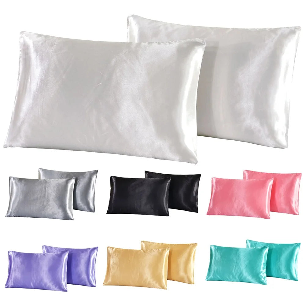 1Pc Queen Premium Satin Silk Pillowcase