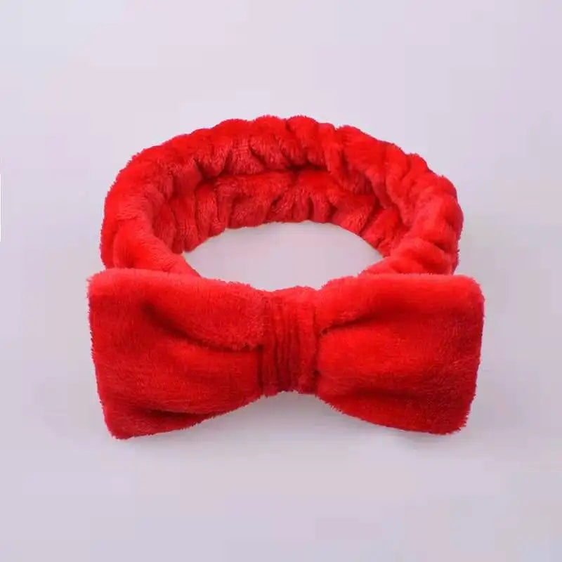 "3PCS Plush Wash Face Wristband Set for Women - Hair Tie, Makeup, Sweatband & Moisture-Proof Sleeve Cover for Sports & Running"