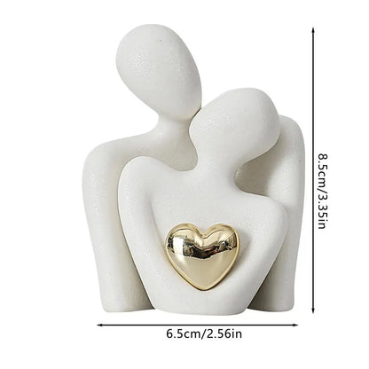 Decorative Abstract Couple Statue Modern Decoration