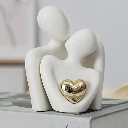 Decorative Abstract Couple Statue Modern Decoration