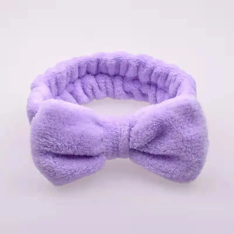"3PCS Plush Wash Face Wristband Set for Women - Hair Tie, Makeup, Sweatband & Moisture-Proof Sleeve Cover for Sports & Running"