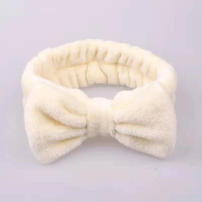 "3PCS Plush Wash Face Wristband Set for Women - Hair Tie, Makeup, Sweatband & Moisture-Proof Sleeve Cover for Sports & Running"