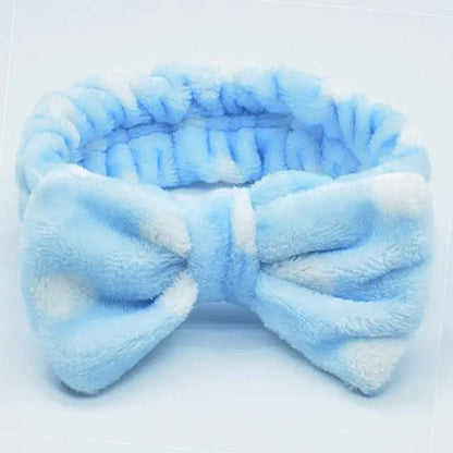 "3PCS Plush Wash Face Wristband Set for Women - Hair Tie, Makeup, Sweatband & Moisture-Proof Sleeve Cover for Sports & Running"