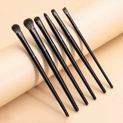 5/6-Piece Eye Makeup Brush Set – Precision Eyeshadow, Eyebrow, Contour & Eyeliner Brushes for Perfect Blending and Detailing"