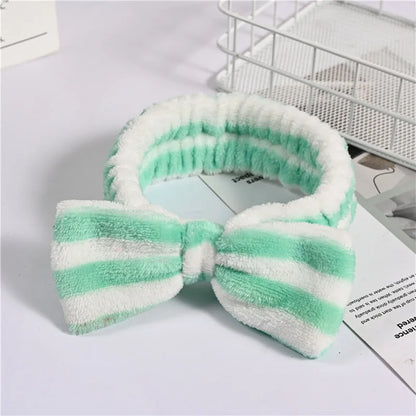 "3PCS Plush Wash Face Wristband Set for Women - Hair Tie, Makeup, Sweatband & Moisture-Proof Sleeve Cover for Sports & Running"