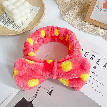 "3PCS Plush Wash Face Wristband Set for Women - Hair Tie, Makeup, Sweatband & Moisture-Proof Sleeve Cover for Sports & Running"