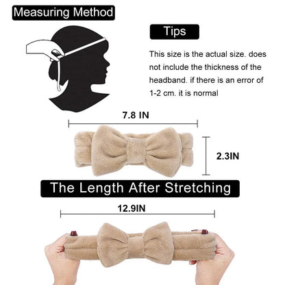 "3PCS Plush Wash Face Wristband Set for Women - Hair Tie, Makeup, Sweatband & Moisture-Proof Sleeve Cover for Sports & Running"