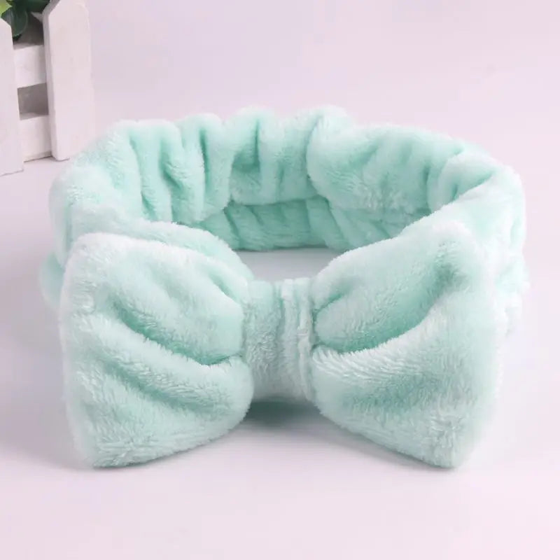 "3PCS Plush Wash Face Wristband Set for Women - Hair Tie, Makeup, Sweatband & Moisture-Proof Sleeve Cover for Sports & Running"