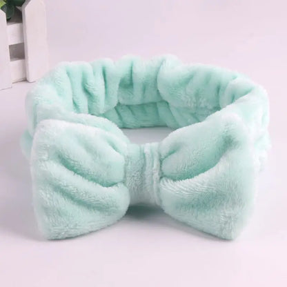 "3PCS Plush Wash Face Wristband Set for Women - Hair Tie, Makeup, Sweatband & Moisture-Proof Sleeve Cover for Sports & Running"